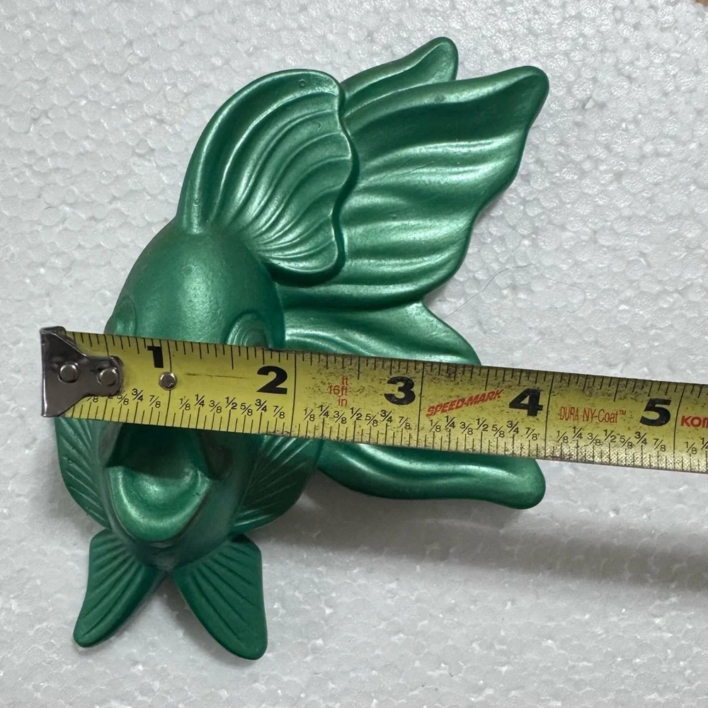 MCM Vintage 1964 Miller Studio Chalkware Fish Hanging Wall Plaques Plaster Set